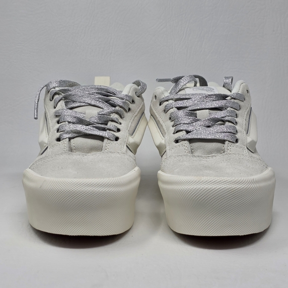 Vans Knu Stack White Chunky Platform Sneakers VN000CRS448 Womens 8 Mens 6.5 New - Picture 8 of 11